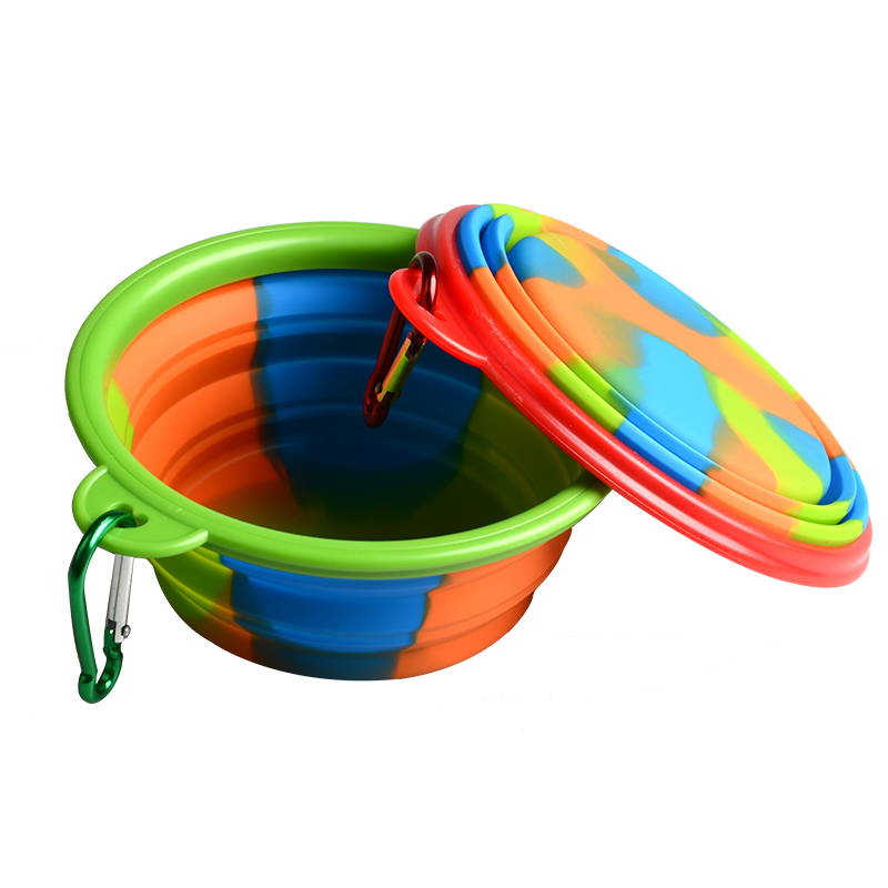 Collapsible Dog Bowl, Small Water Food Folding Portable Silicone Bowl For  pet Dog