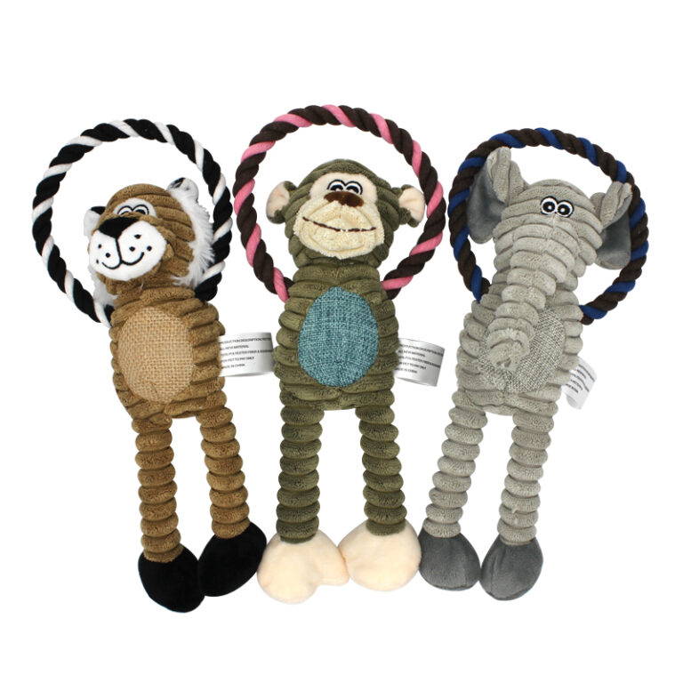 plush rope dog toys