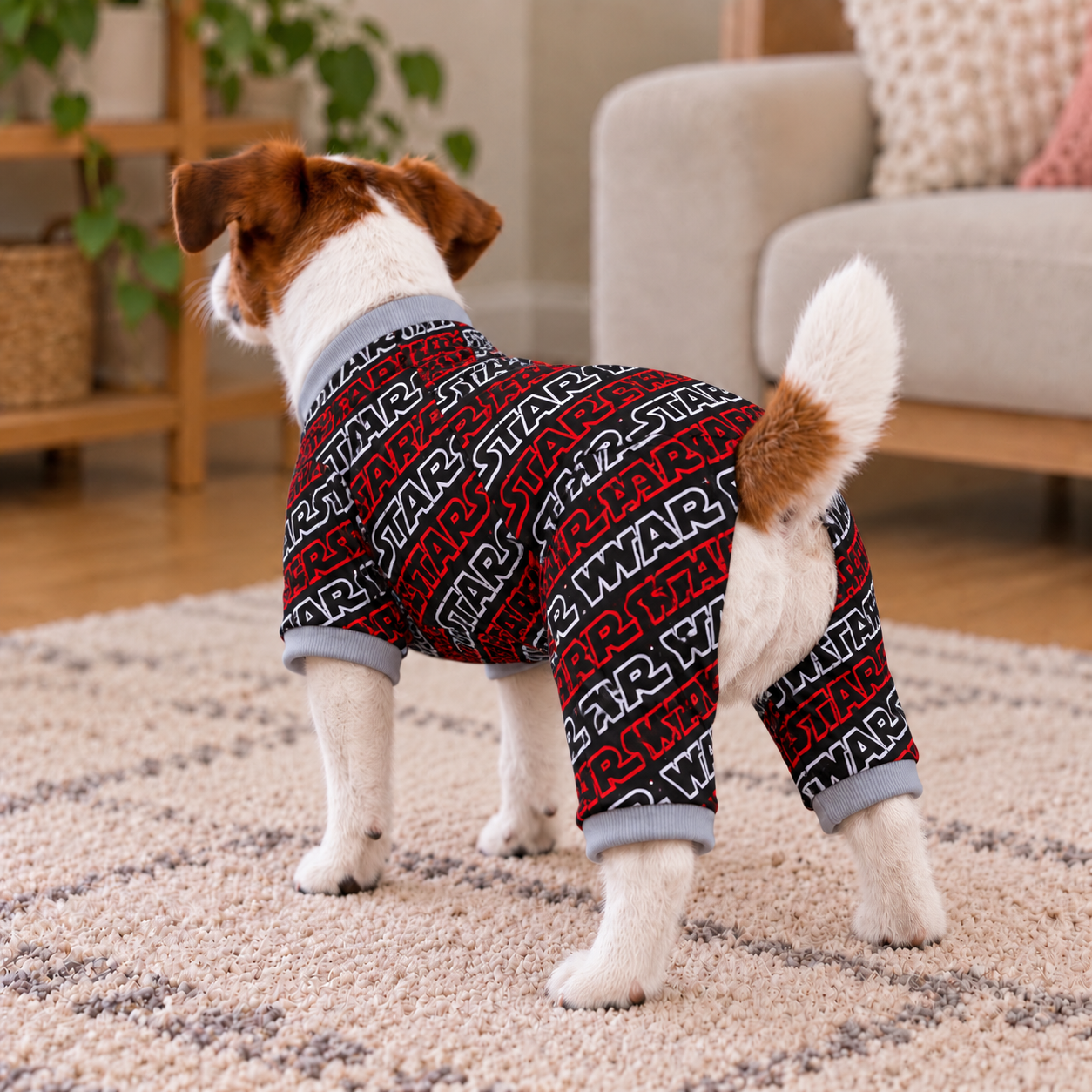Alternative view of Dogs Pajamas Star War male Cut, Dogs Jumpsuit, Made in USA