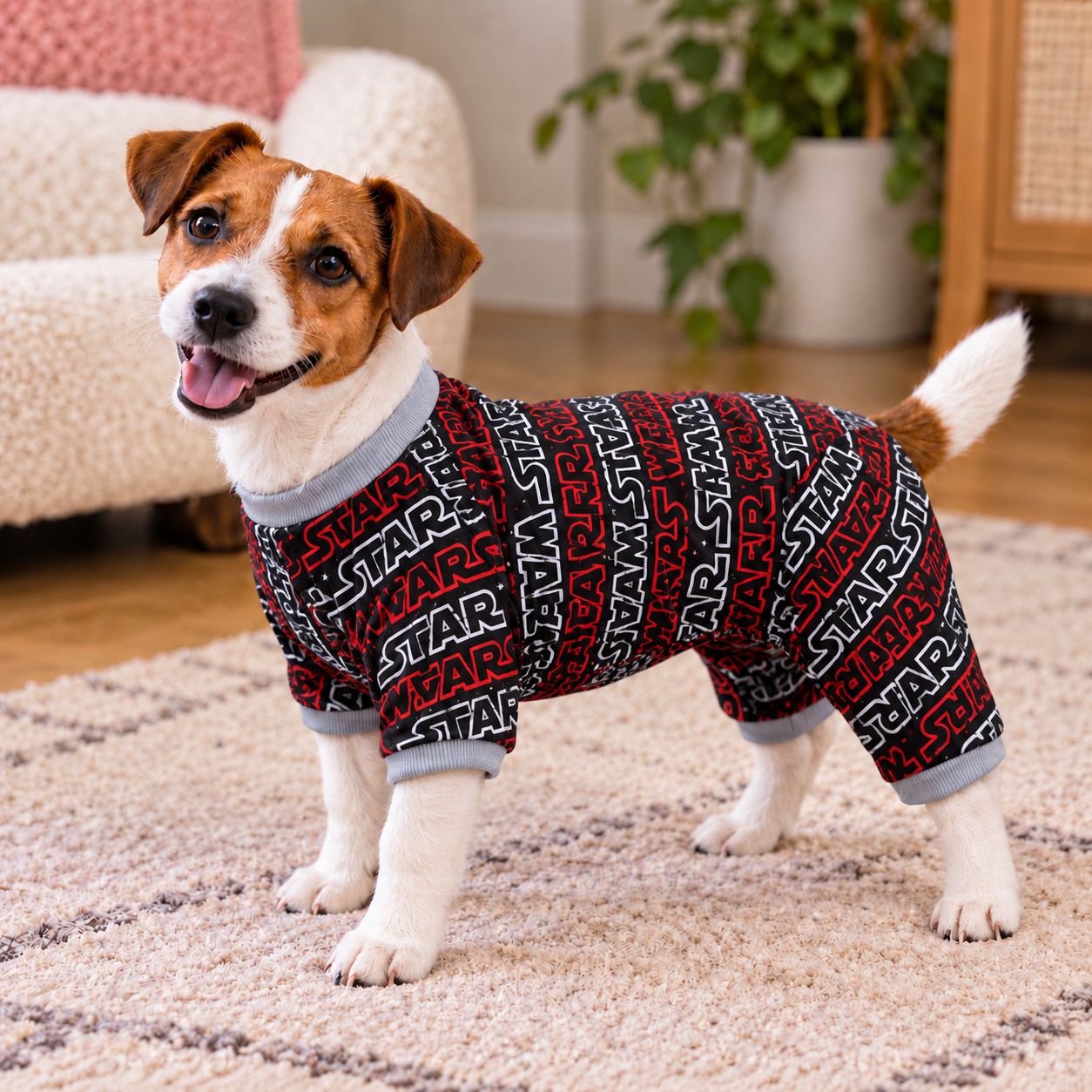 Dogs Pajamas Star War male Cut, Dogs Jumpsuit, Made in USA